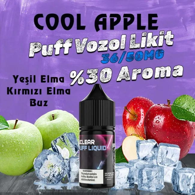 Nuclear - Cool Apple Puff Elf Bar Vozol Likit 30 ML