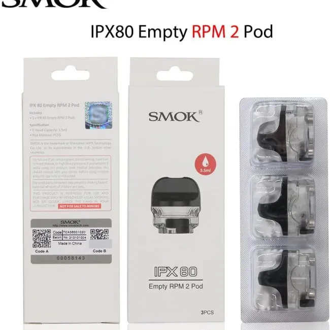 Smok IPX 80 RPM Yedek Kartuş 100% Orijinal Kutulu
