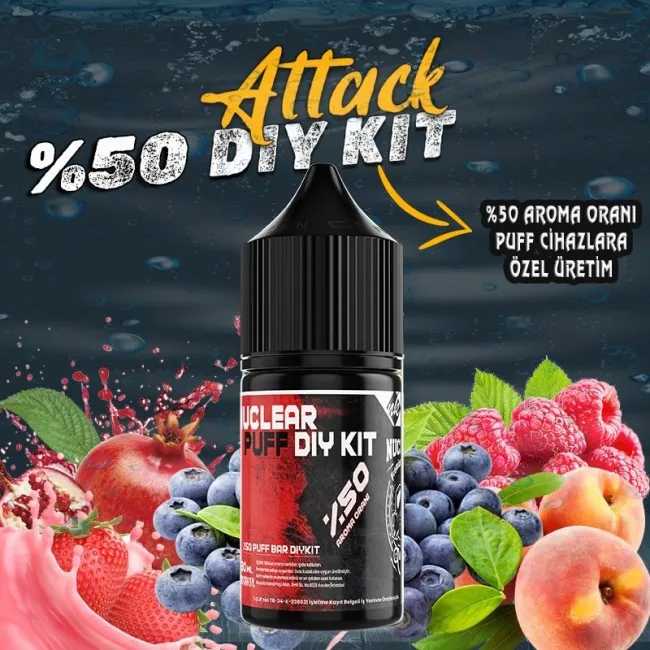 %50 Puff - Bar Vozol Elf Bar Dıy Kit Aroma Attack