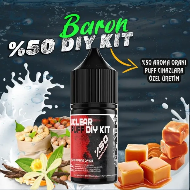 %50 Puff - Bar Vozol Elf Bar Dıy Kit Aroma Baron