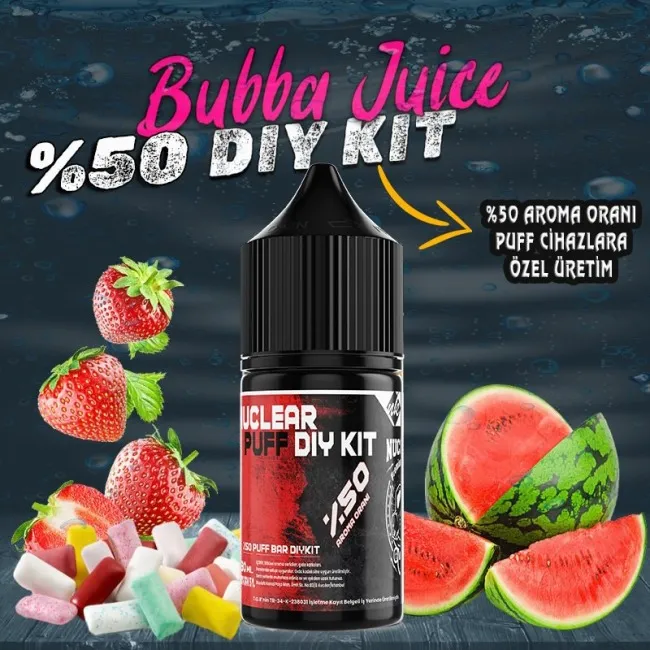 %50 Puff - Bar Vozol Elf Bar Dıy Kit Aroma Bubba Juice