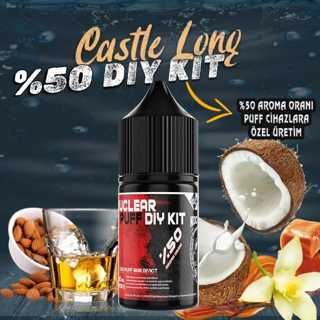 %50 Puff - Bar Vozol Elf Bar Dıy Kit Aroma Castle Long