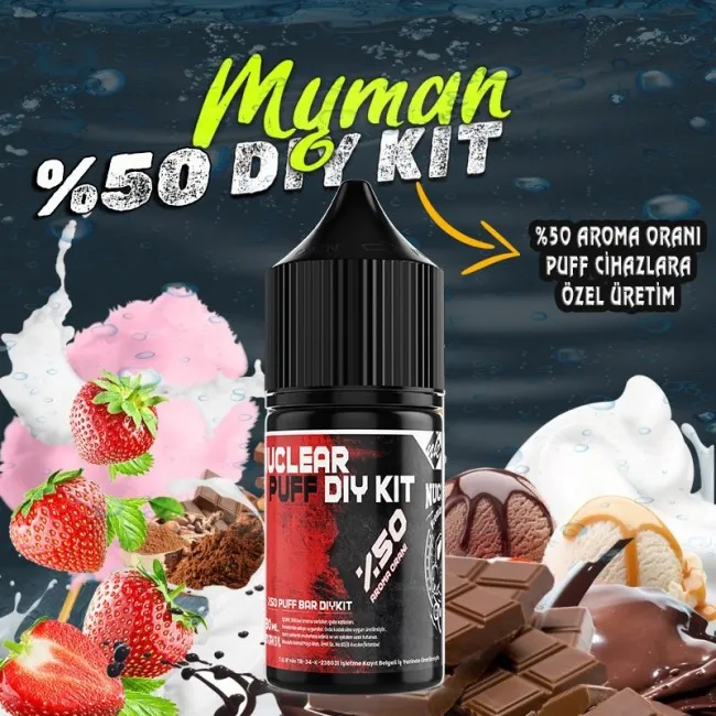 %50 Puff - Bar Vozol Elf Bar Dıy Kit Aroma Myman