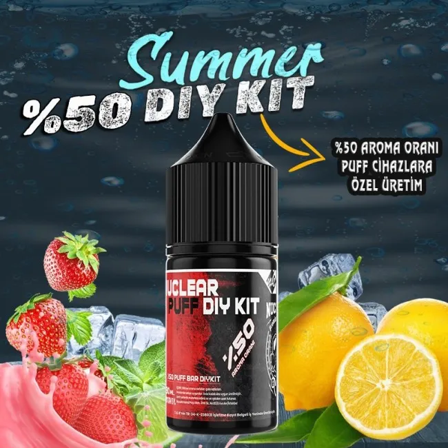 %50 Puff - Bar Vozol Elf Bar Dıy Kit Aroma Summer