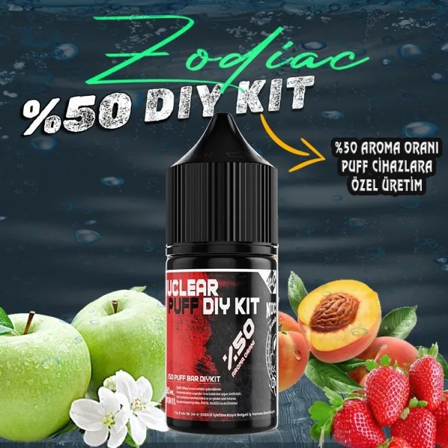 %50 Puff - Bar Vozol Elf Bar Dıy Kit Aroma Zodiac