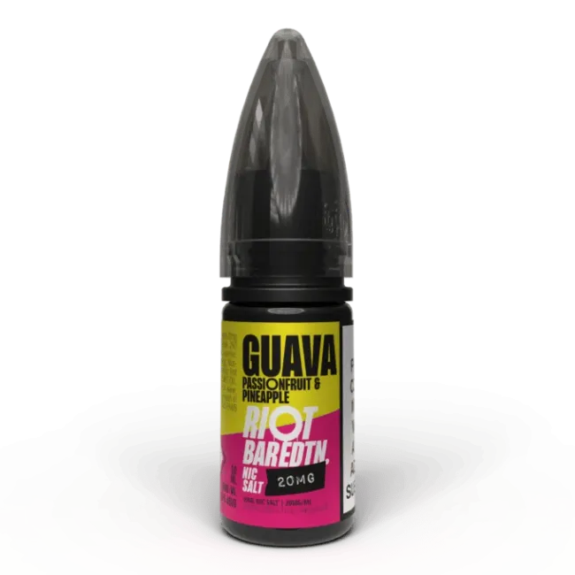 10ML | 20MG Salt Likit – Riot Bar Edtn Guava Passion Fruit Pineapple Puff Likit Orjinal Şişe
