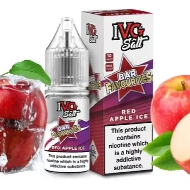 10ML | 35MG Salt Likit IVG Red Apple Ice  – Puff Likit Orjinal Şişe