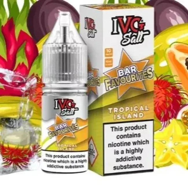 10ML | 35MG Salt Likit Tropical Island  – Puff Likit Orjinal Şişe