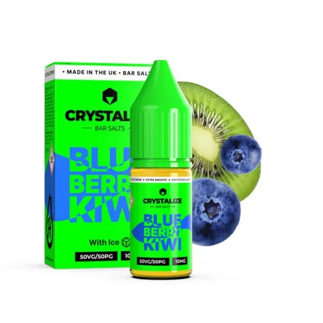 10ML | 35MG Salt Likit Drip Hacks Crystalize Bar Blueberry Kiwi  – Puff Likit Orjinal Şişe
