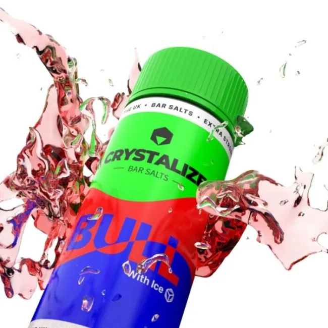 10ML | 35MG Salt Likit Drip Hacks Crystalize Bar Bull Ice  – Puff Likit Orjinal Şişe