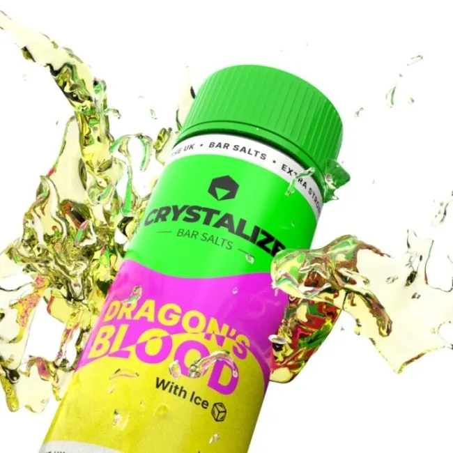 10ML | 35MG Salt Likit Drip Hacks Crystalize Bar Dragons Blood  – Puff Likit Orjinal Şişe