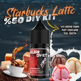 %50 Puff - Bar Vozol Elf Bar Dıy Kit Aroma Starbucks Latte