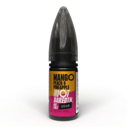 10ML | 20MG Salt Likit – Riot Bar Edtn Mango Peach Pineapple Puff Likit Orjinal Şişe