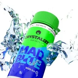 10ML | 35MG Salt Likit Drip Hacks Crystalize Bar Mad Blue  – Puff Likit Orjinal Şişe